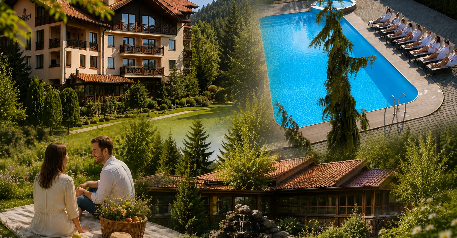 Готель з відкритим басейном у Східниці Respect Hotel